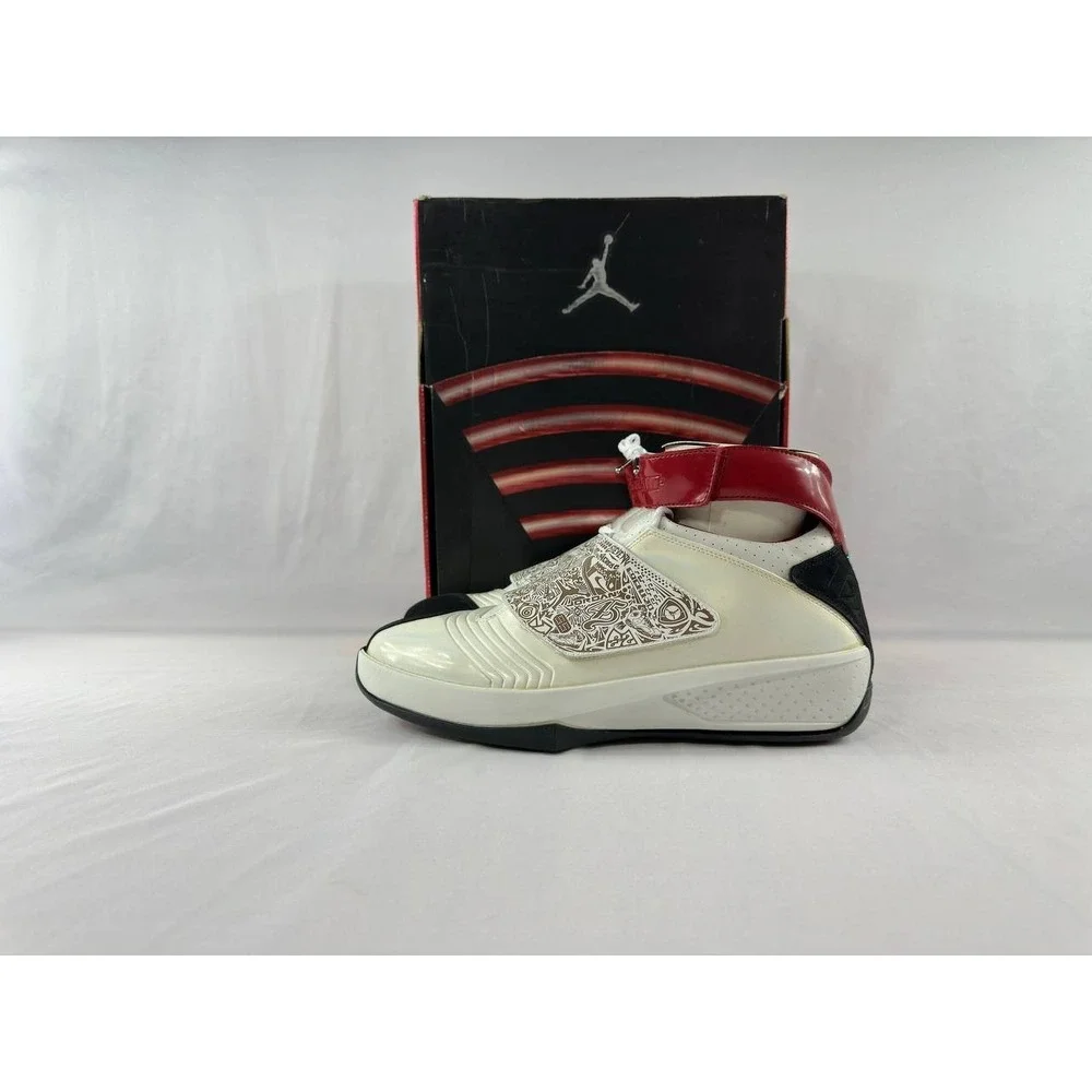 Nike Air Jordan 20 OG 'White Varsity Red' 2005 Men's 310455-161 Size 12
